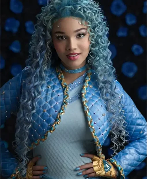 Descendants The Rise of Red Chloe Cropped Blue Jacket