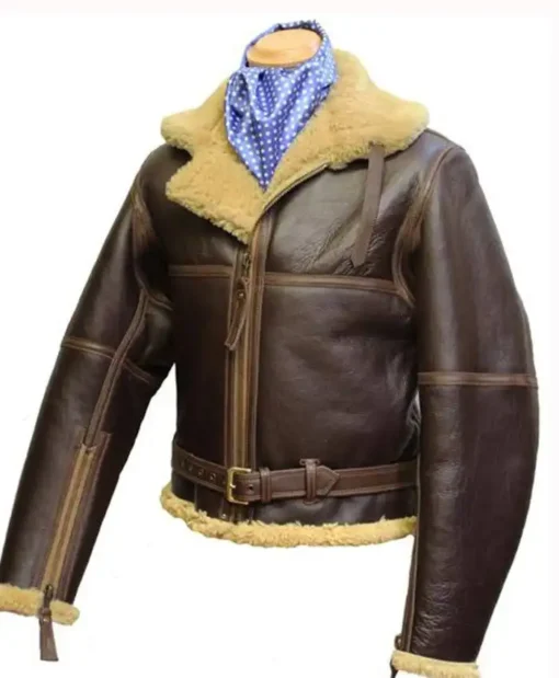 Dimitri WW2 RAF Sheepskin Brown Shearling Jacket