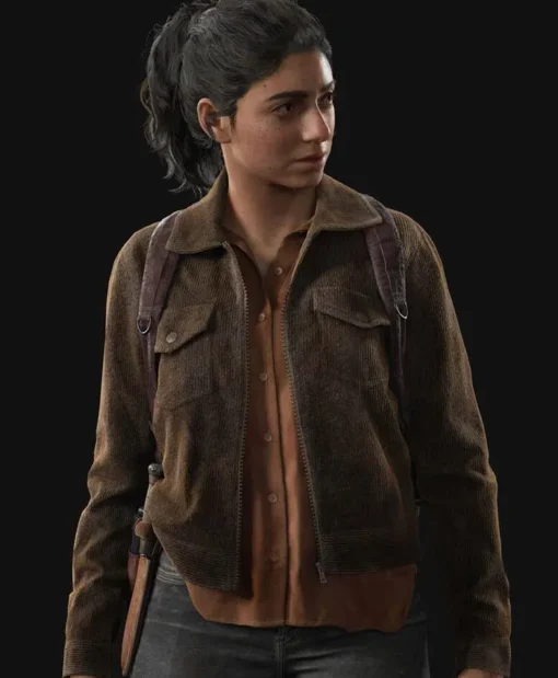 Dina The Last Of Us Part II Brown Corduroy Jacket