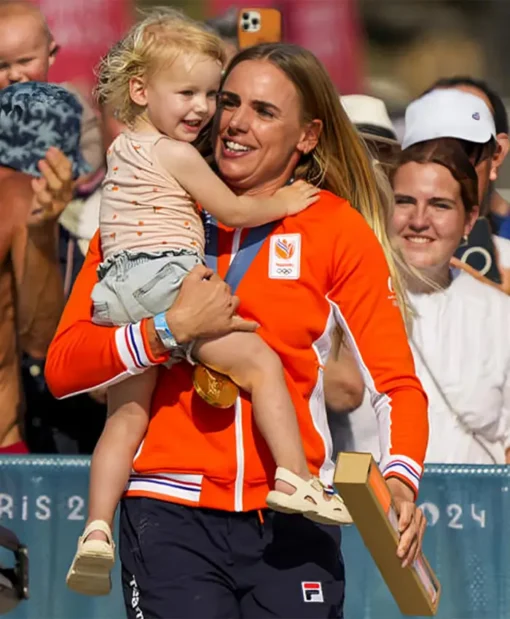 Dinghy Medal Ceremony Marit Bouwmeester Bomber Jacket