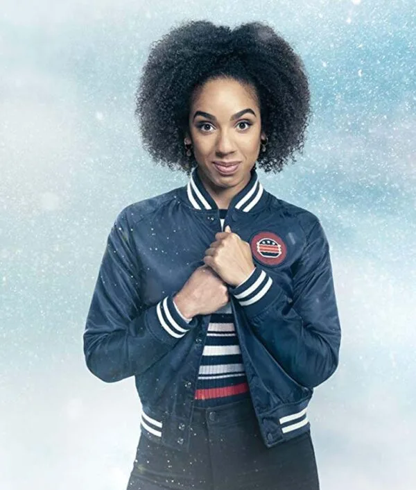 Doctor Who Bill Varsity Denim Jacket