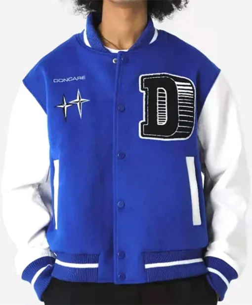 Doncare The Gambler Blue Letterman Varsity Jacket