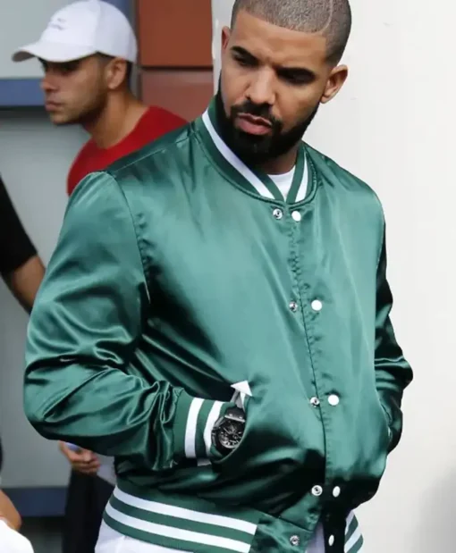 Drake Green Satin Jacket