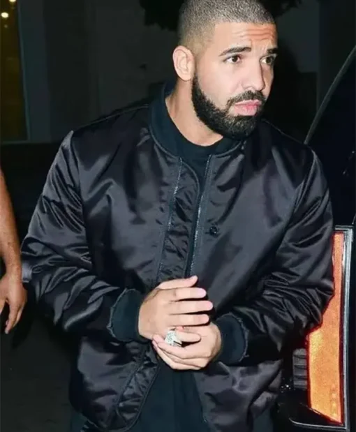 Drake Scorpion Black Bomber Jacket