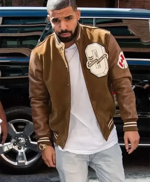 Drake Varsity Brown Jacket