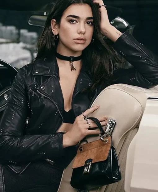 Dua Lipa Moto Leather Jacket