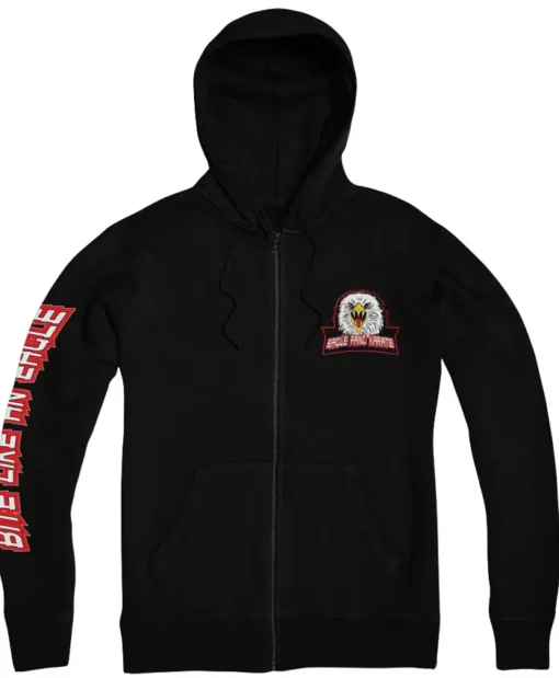 Eagle Fang Karate Kid Cobra Kai Black Fleece Hoodie