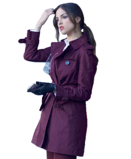 Eiza Gonzalez Baby Driver Darling Double Breasted Coat For Sale