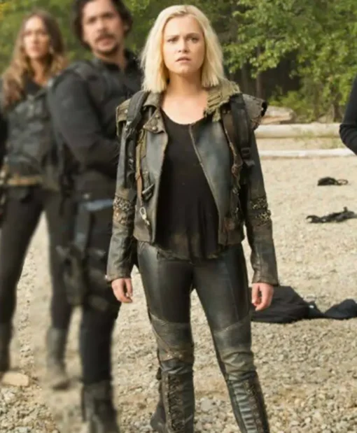 Eliza Taylor The 100 S07 Clarke Griffin Black Leather Jacket