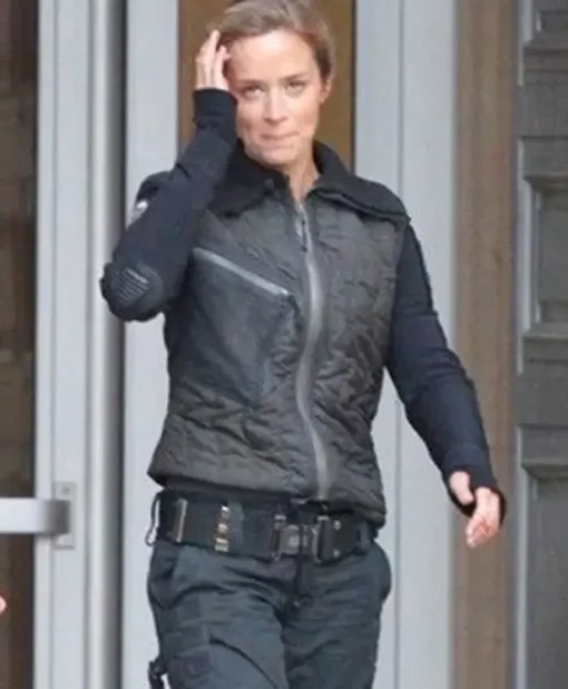 Emily Blunt Edge Of Tomorrow Sergeant Rita Black Jacket