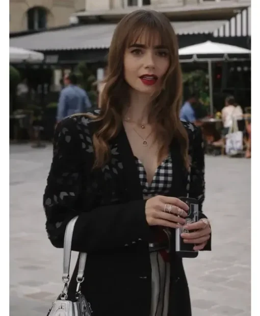 Emily Cooper Emily in Paris S03 Black Blazer Jacket