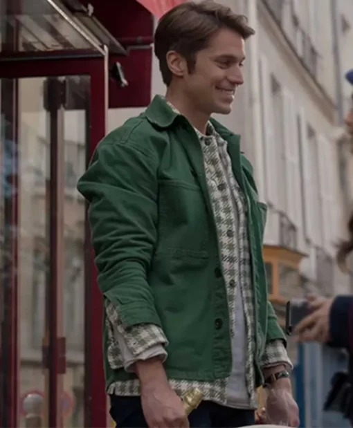 Emily In Paris Gabriel Green Cotton Jacket