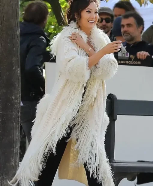 Emily In Paris Mindy Chen Fur Coat