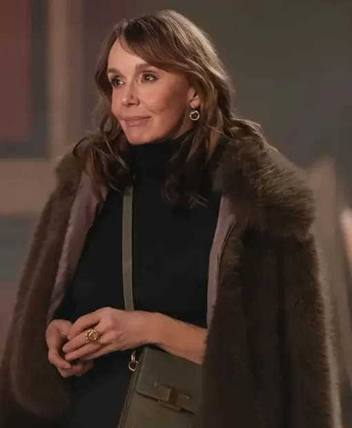 Emily in Paris Sylvie Grateau Brown Fur Coat