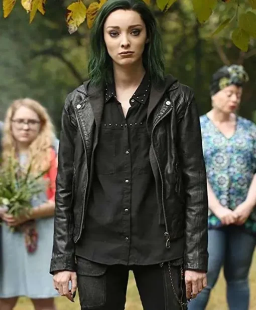 Emma Dumont The Gifted Black Leather Jacket