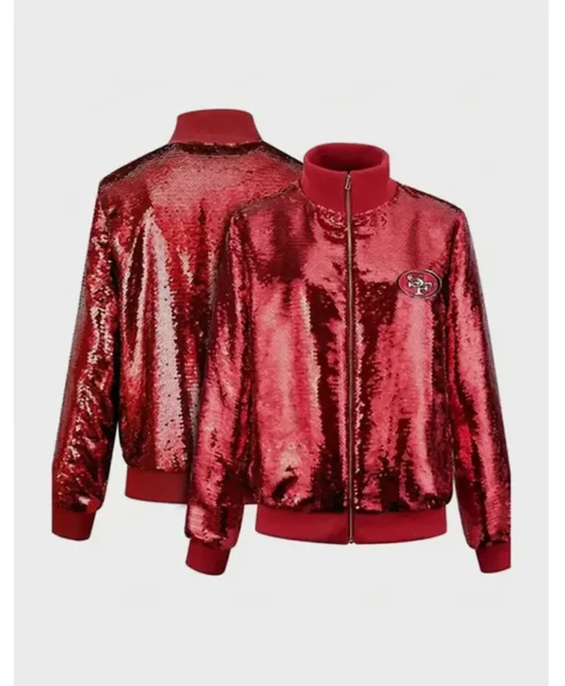 Enid Bogan San Francisco 49ers Red Sequin Jacket