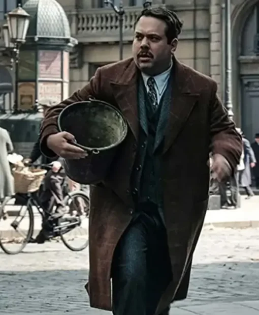 Fantastic Beasts 2 Dan Fogler Brown Wool Long Coat