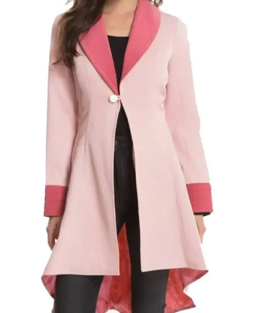 Fantastic Beasts Alison Sudol Pink Wool Coat