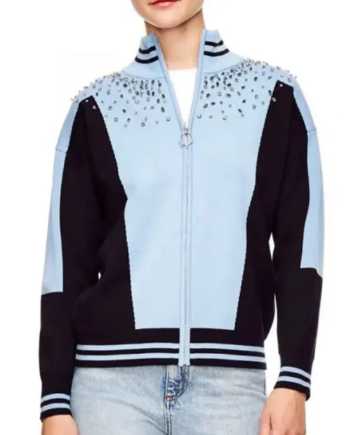 Fate The Winx Saga Precious Mustapha Studded Bomber Jacket