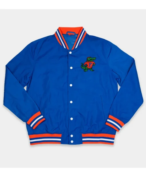 Florida Gators Youth Blue Satin Varsity Jacket