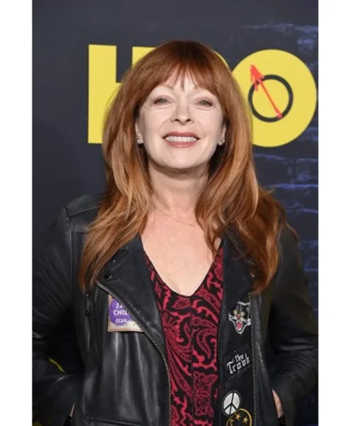 Frances Fisher Watchmen Los Angeles Oct 2019 Editorial Premiere Black Leather Jacket