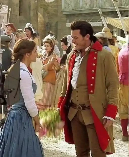 Gaston Beauty and the Beast Luke Evans Red Coat For Sale