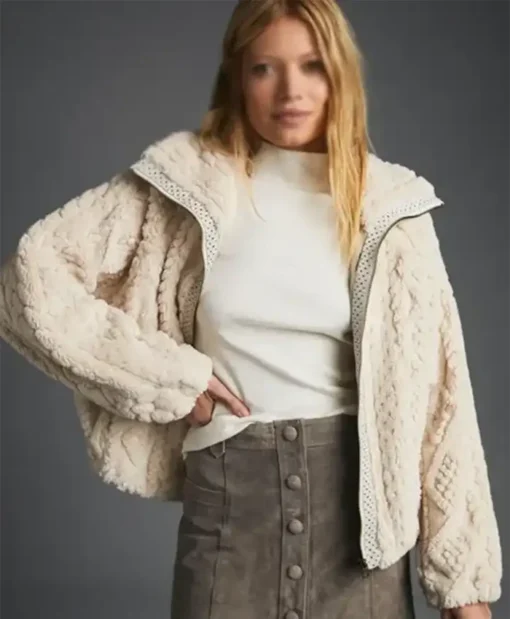 General Hospital Trina Robinson Fluffy Jacket