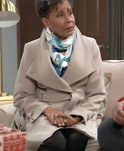 General Hospital Vernee Watson Johnson Wrap Long Coat