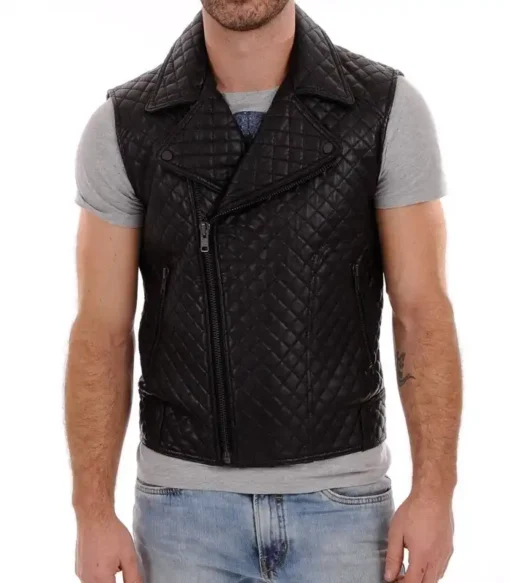 Genuine Leather Lambskin Vest Slim fit