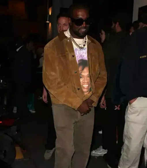 Get Now Kanye West Brown Suede Jacket For Sale