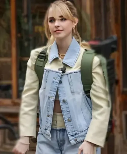 Ghostbusters Frozen Empire 2024 Mckenna Grace Leather Jacket