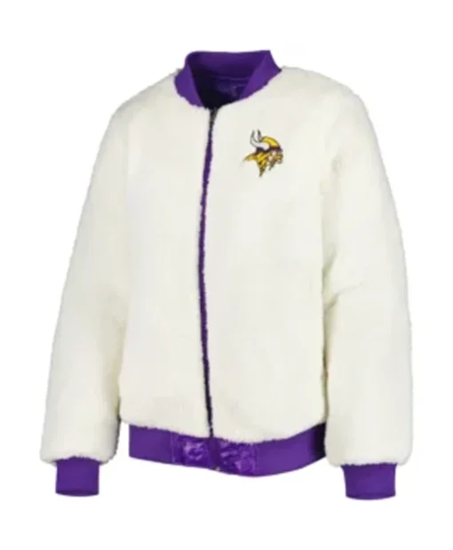 Gideon Minnesota Vikings Sherpa Bomber Jacket