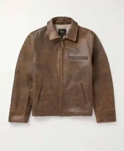 Golden Bear Brown Leather Jacket