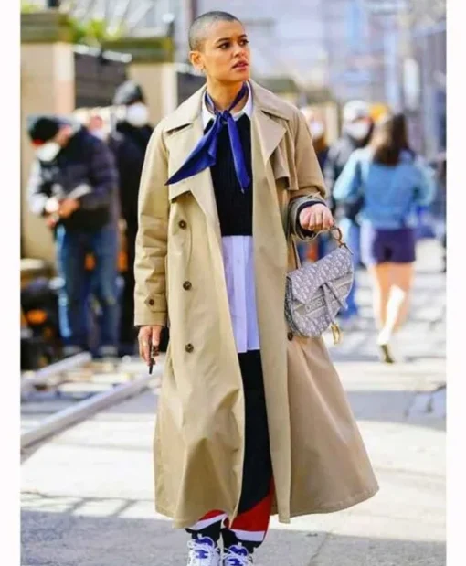 Gossip Girl 2021 Julien Calloway Beige Trench Coat