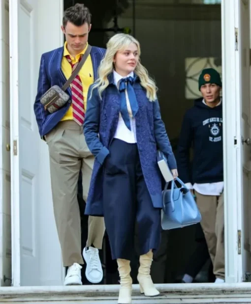 Gossip Girl Audrey Hope Blue Coat