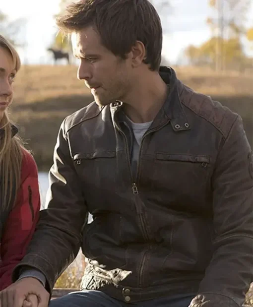 Graham Wardle Heartland Ty Borden Real Leather Brown Jacket For Sale