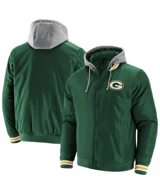 Green Bay Packers Johnathan Full-Snap Jacket