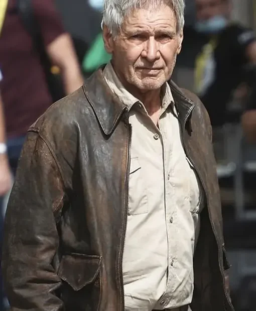 Harrison Ford Indiana Jones Brown Real Leather Jacket