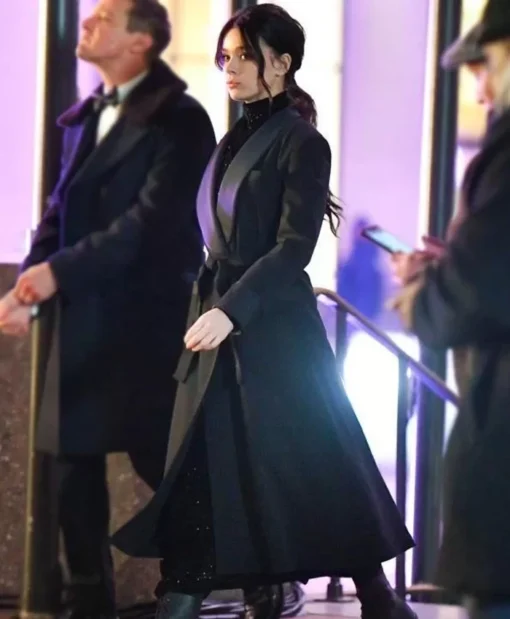 Hawkeye Hailee Steinfeld Black Wool Trench Coat