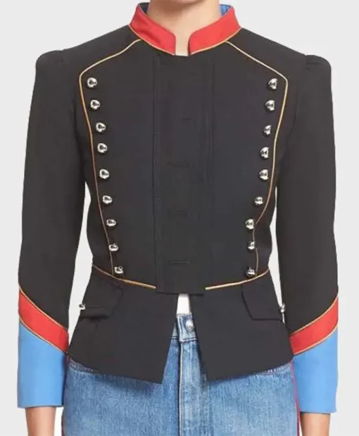 Hayley Law Riverdale TV Series Valerie Wool Black Military Jacket