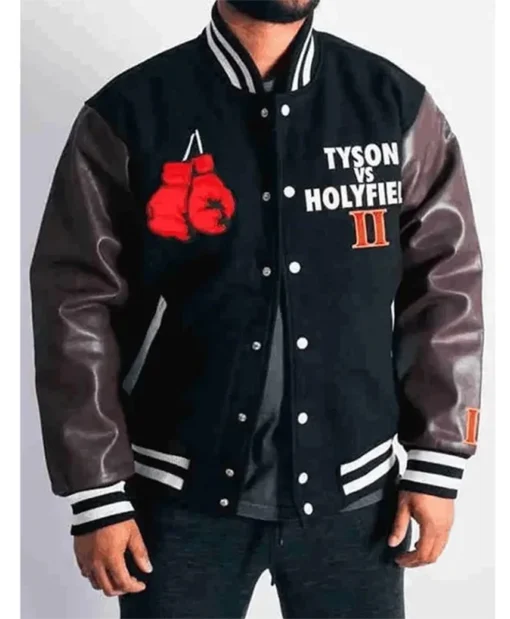 Headgear Tyson Vs Holyfield Varsity Jacket