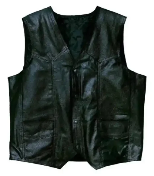 Hells An-gels Black Leather Vest