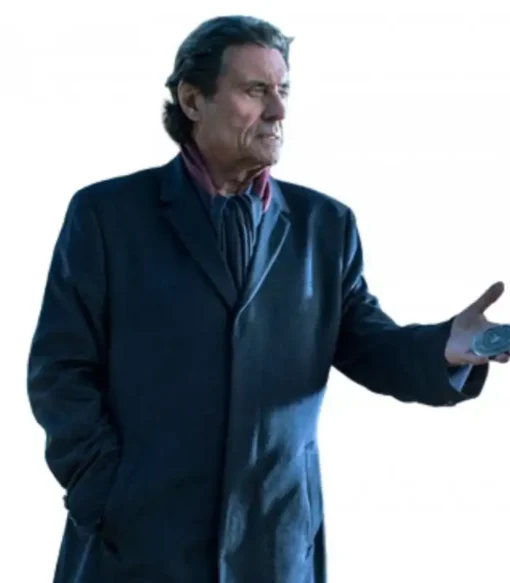 Ian Mcshane Film John Wick 3 Winston Wool Blue Coat