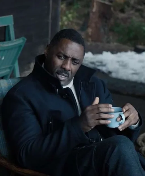 Idris Elba Extraction 2 Wool Coat