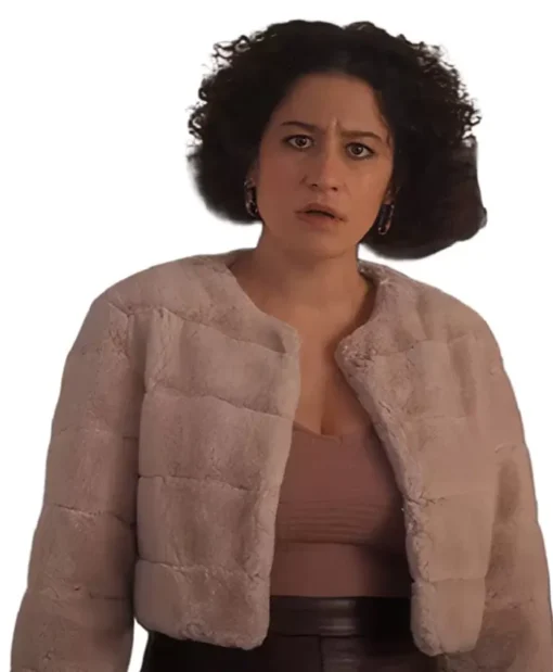 Ilana Glazer The Afterparty Faux Fur Jacket