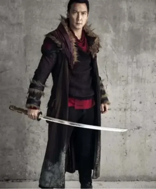 Into the Badlands Daniel Wu Brown Long Fur Trench Coat