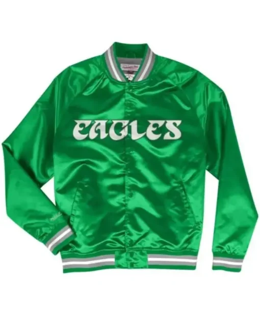 Isai Haley Philadelphia Eagles Satin Jacket