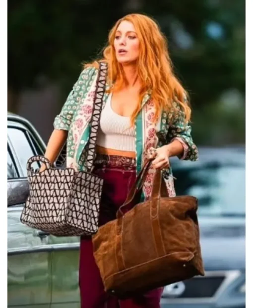 It Ends with Us Blake Lively Printed Shirt