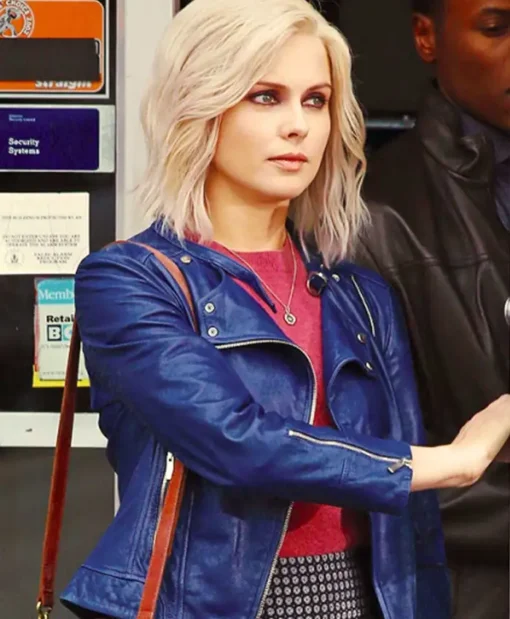 Izombie Olivia Moore Dark Blue Leather Jacket