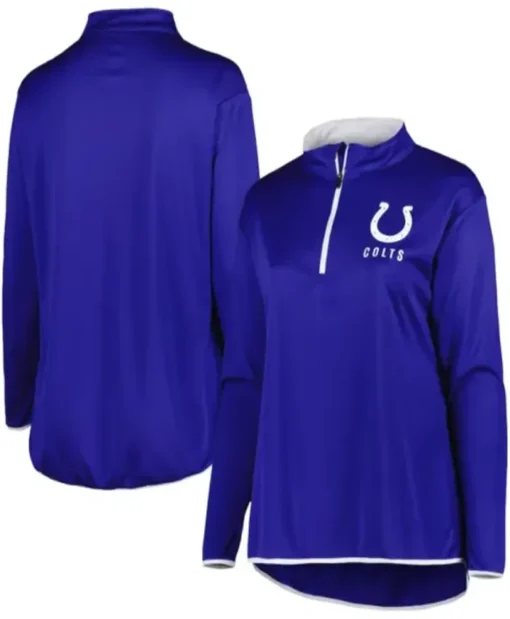 Jayden Indianapolis Colts Blue Pullover Jacket